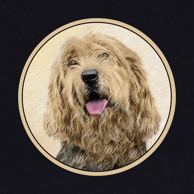 Otterhound Painting - Cute Original Dog Art by Alpen Designs